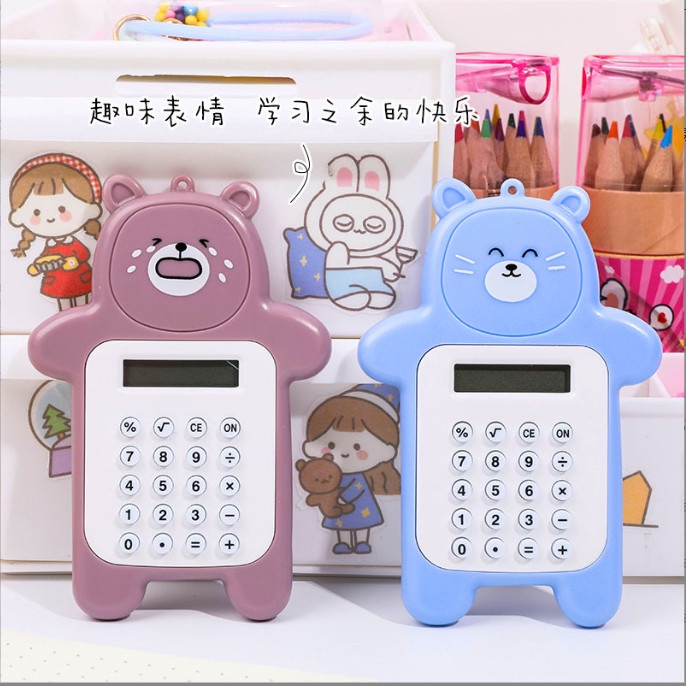 Máy tính mini cho học sinh hình gấu siêu cute BAG U MAYTINHMINI27