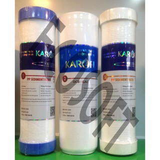 Bộ lõi lọc nước karofi 3 quả chính hãng