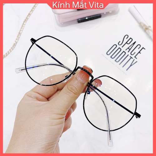 Kính Cận Nữ Shopvita Gọng Kính Hàn Quốc Kim Loại Dẻo, Thời Trang Hàn Quốc Siêu Rẻ