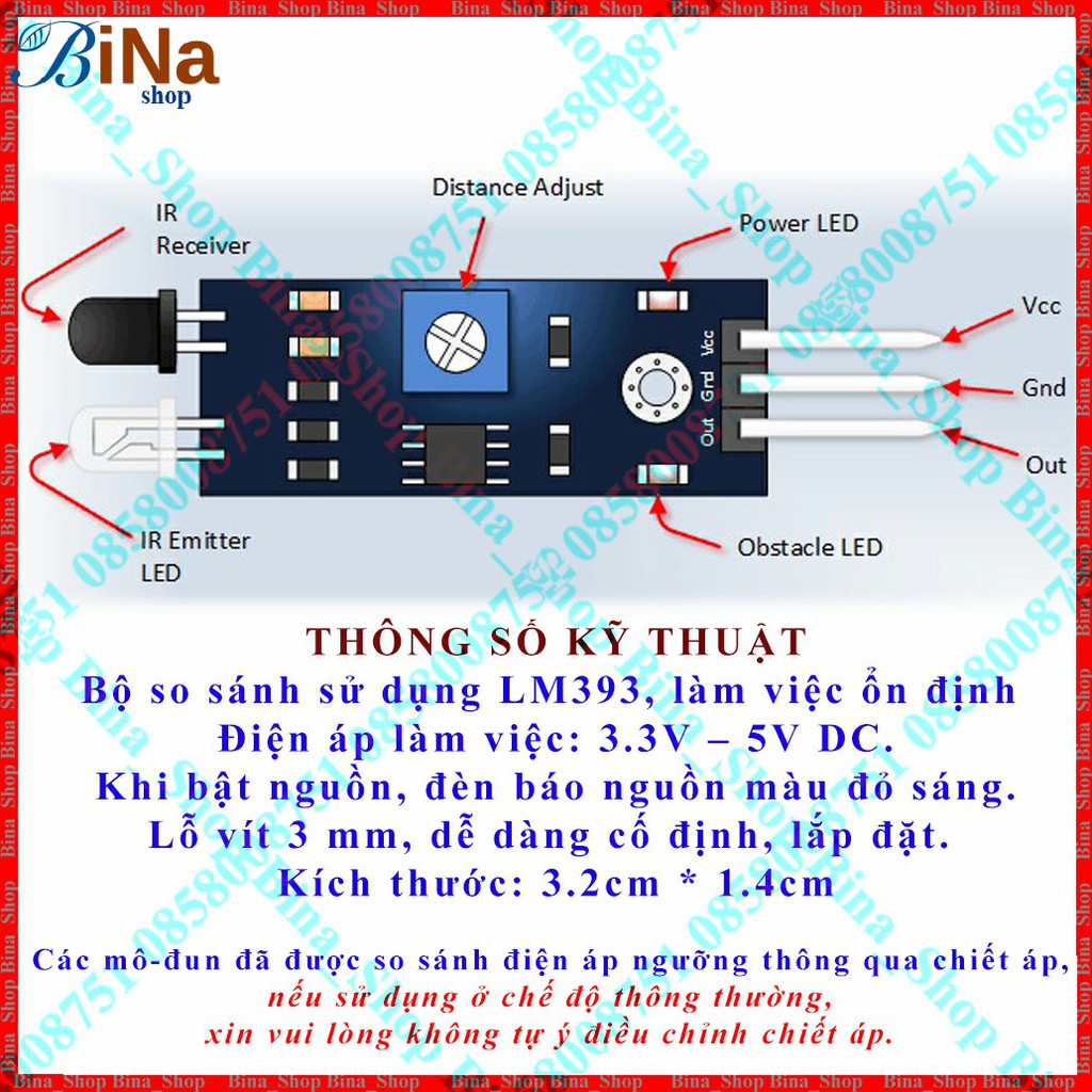 Mạch cảm biến vật cản hồng ngoại LM393 Arduino cảm biến dò đường nhiều phiên bản