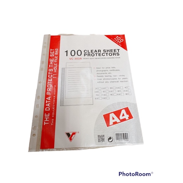 TÚI SƠ MI LỖ A4 20 cái tờ