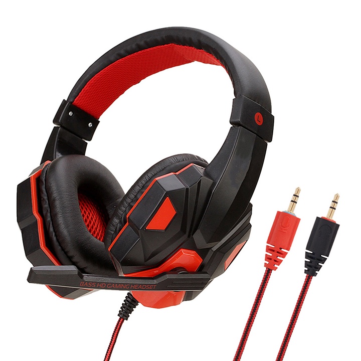 Tai nghe gaming chụp tai Bass HD tích hợp mic cao cấp, Headphone có đèn LED siêu đẹp, chống ồn cực tốt