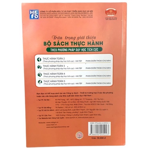 Sách - Thực hành Toán lớp 3 tập 2.
