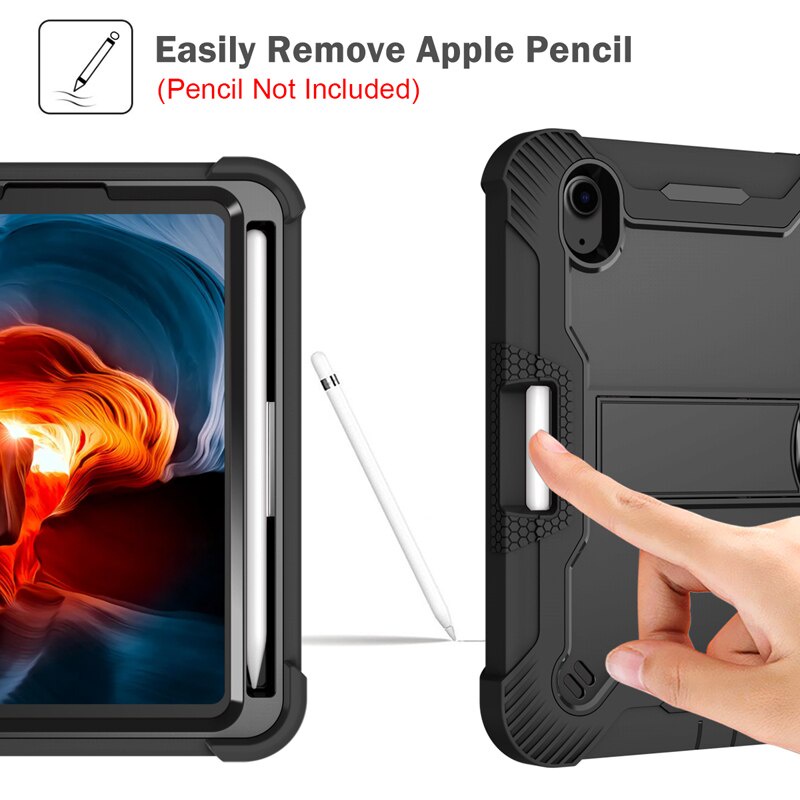 Ốp Máy Tính Bảng Chống Sốc Có Giá Đỡ Và Ngăn Đựng Bút Chì Cho iPad Mini 6 Case 8.3"