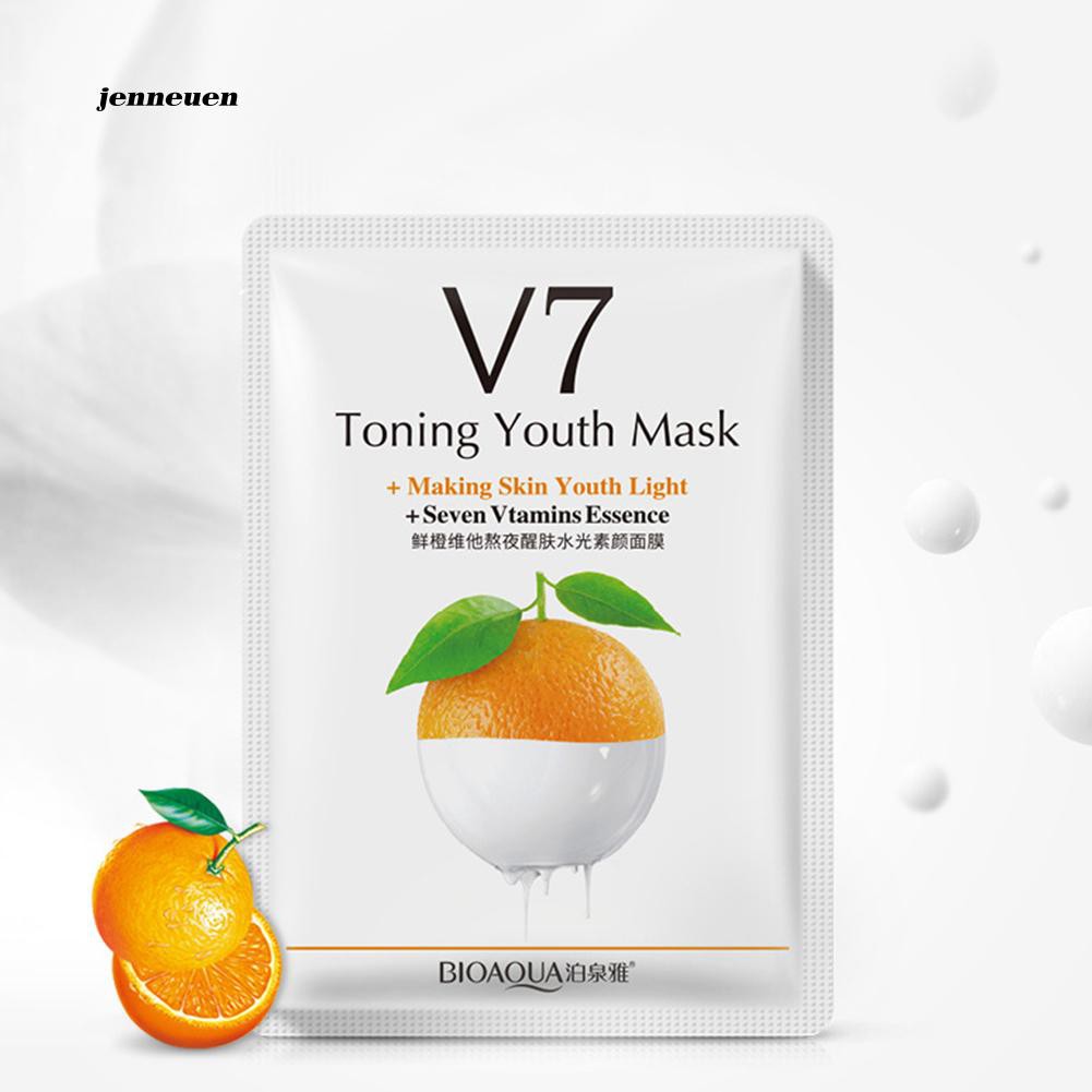 [Hàng mới về] Mặt nạ chiết xuất từ tinh chất trái cây dưỡng ẩm cấp nước chăm sóc da mặt tiện dụng'