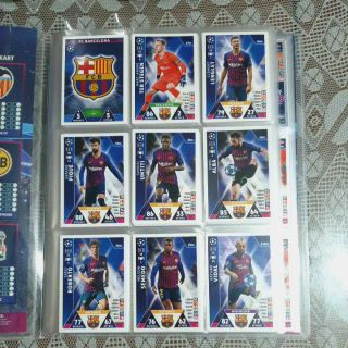 Thẻ cầu thủ bóng đá Match Attax Champion League 18/19