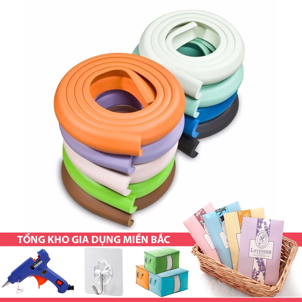 [Hàng Nhập Khẩu] Cuộn Dây Xốp PE 2 Mét Bọc Cạnh Bàn - Che Tường - Bịt Che Góc Nhọn - Dán Thành Giường - Chống Va Đập Bé