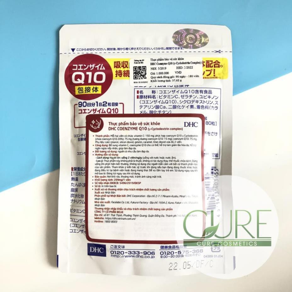 Viên uống chống lão hoá DHC Coenzyme Q10 của Nhật