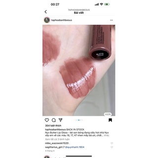 [BILL US/WEB] NYX Son bóng Butter Gloss