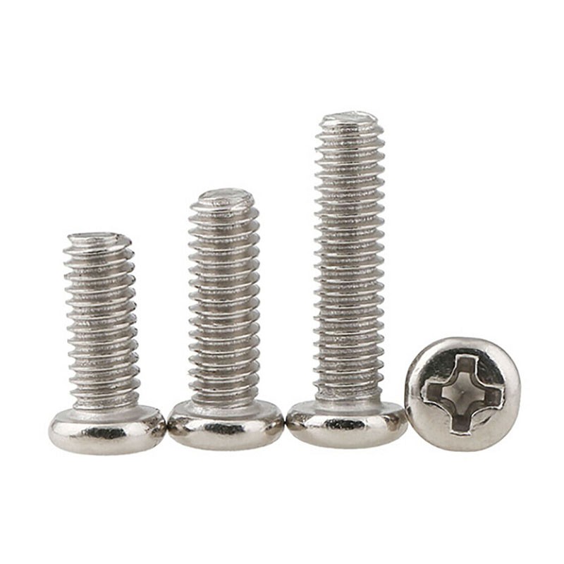 Ốc vít đầu tròn mạ niken kích cỡ M1.4 M1.7 M2 M2.5 chuyên dụng