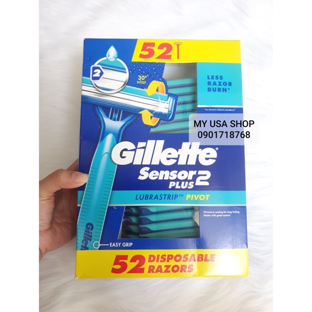 Dao cạo râu 2 lưỡi - Gillette Sensor Plus 2