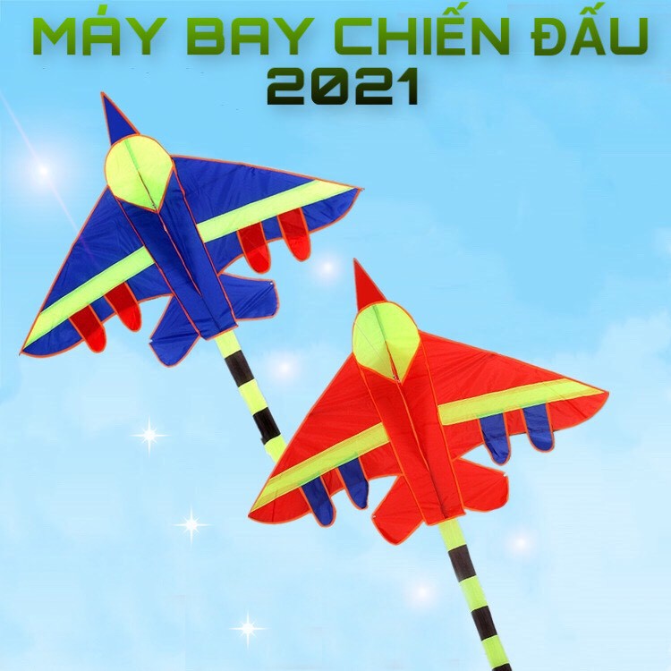 DIỀU - MÁY BAY CHIẾN ĐẤU 2021 + TẶNG CẦM THẢ DIỀU 150 MÉT DÂY  (SHOP DIỀU GIÁ RẺ-ĐẸP)