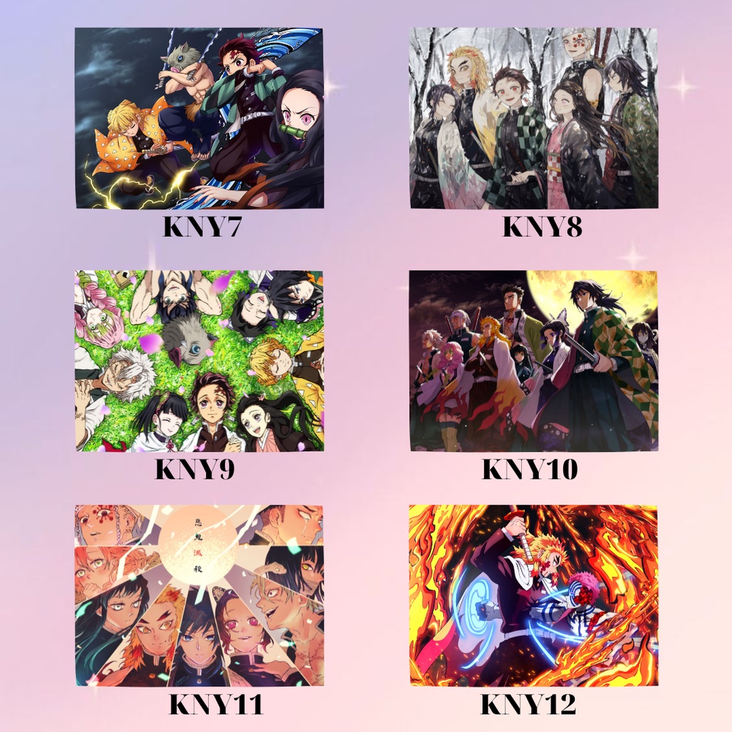 Poster KIMETSU NO YAIBA - có keo + chống nước - A3 A4