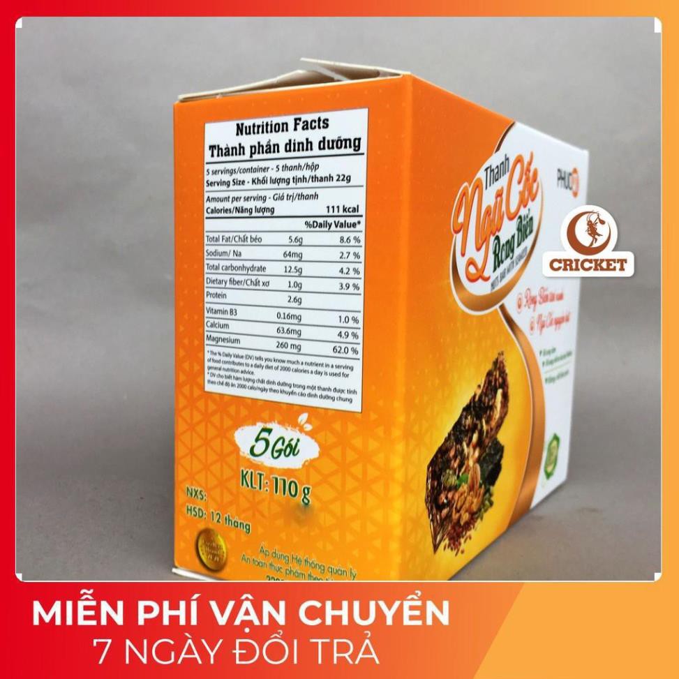 Thanh Ngũ Cốc Rong Biển Phúc An - Rong Biển Tươi Xanh Ngũ Cốc Nguyên Hạt [Helifood]