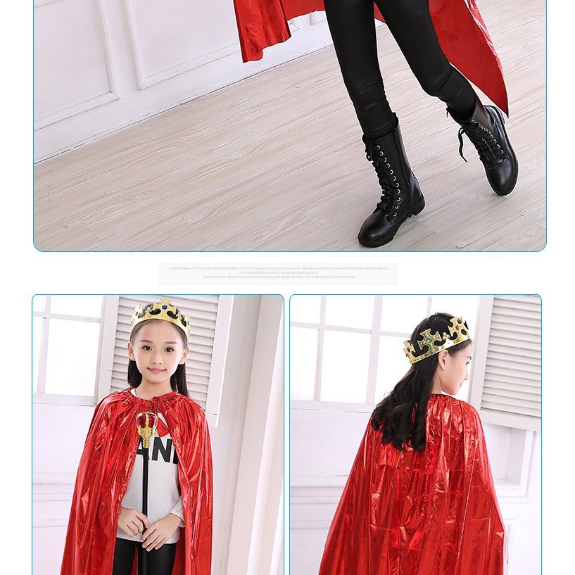 Set 3 chi tiết Choàng hoàng tử công chúa và phụ kiện cho bé hóa trang halloween hoặc biểu diễn kịch