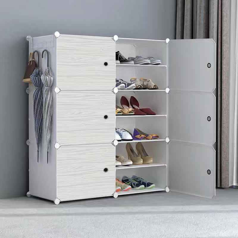 ♘☼✽Kệ để giày dép đơn giản nhiều lớp chống bụi lối vào gia đình có sức chứa lớn tiết kiệm tủ đặc biệt lưu trữ hiện