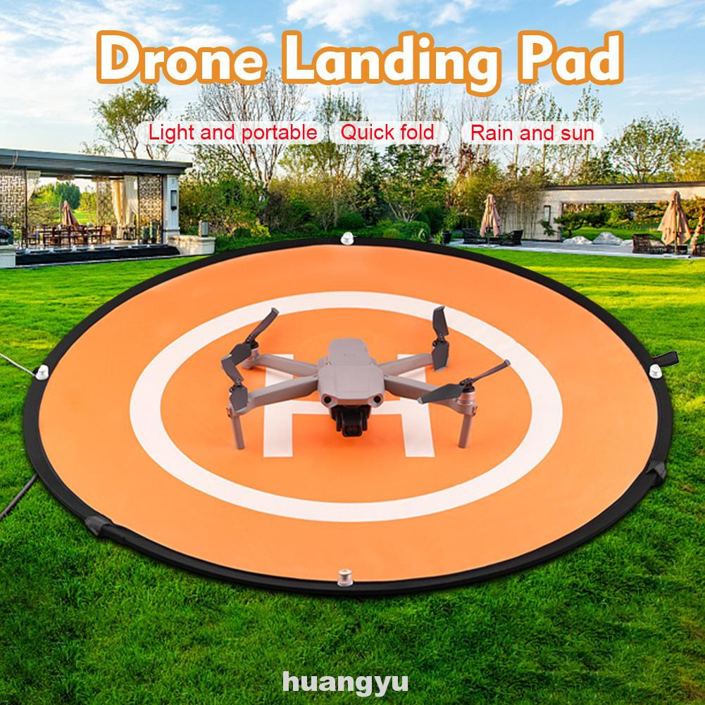 75cm Landing Pad Outdoor Round Universal ABS Foldable Waterproof Portable Drone Night Flight Light For DJI Mavic Air 2