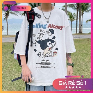 Áo Thun Tay Lỡ Nam, Nữ Unisex  Form Rộng, Áo Phông Tay Lỡ Form Rộng HAZA UNISEX ATL07