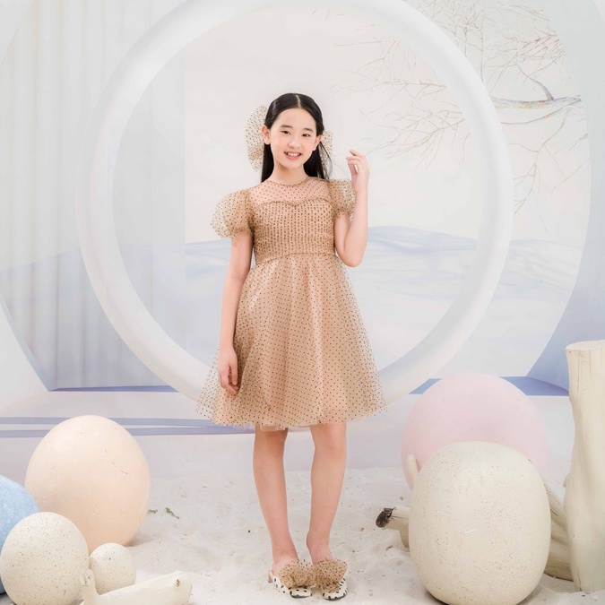 Váy công chúa JOOKYLI bé gái tay bồng 48G0988