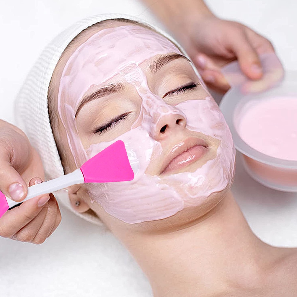 1 Cọ Silicone Mềm Hai Đầu Dùng Để Vệ Sinh Mặt Nạ Chăm Sóc Da Tiện Dụng