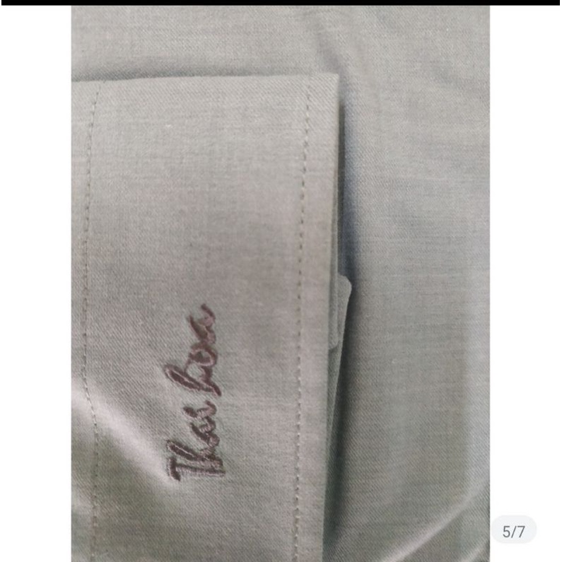 Áo Thái Hòa màu xám tro vải cao cấp siêu mịn mát 2869-19-01