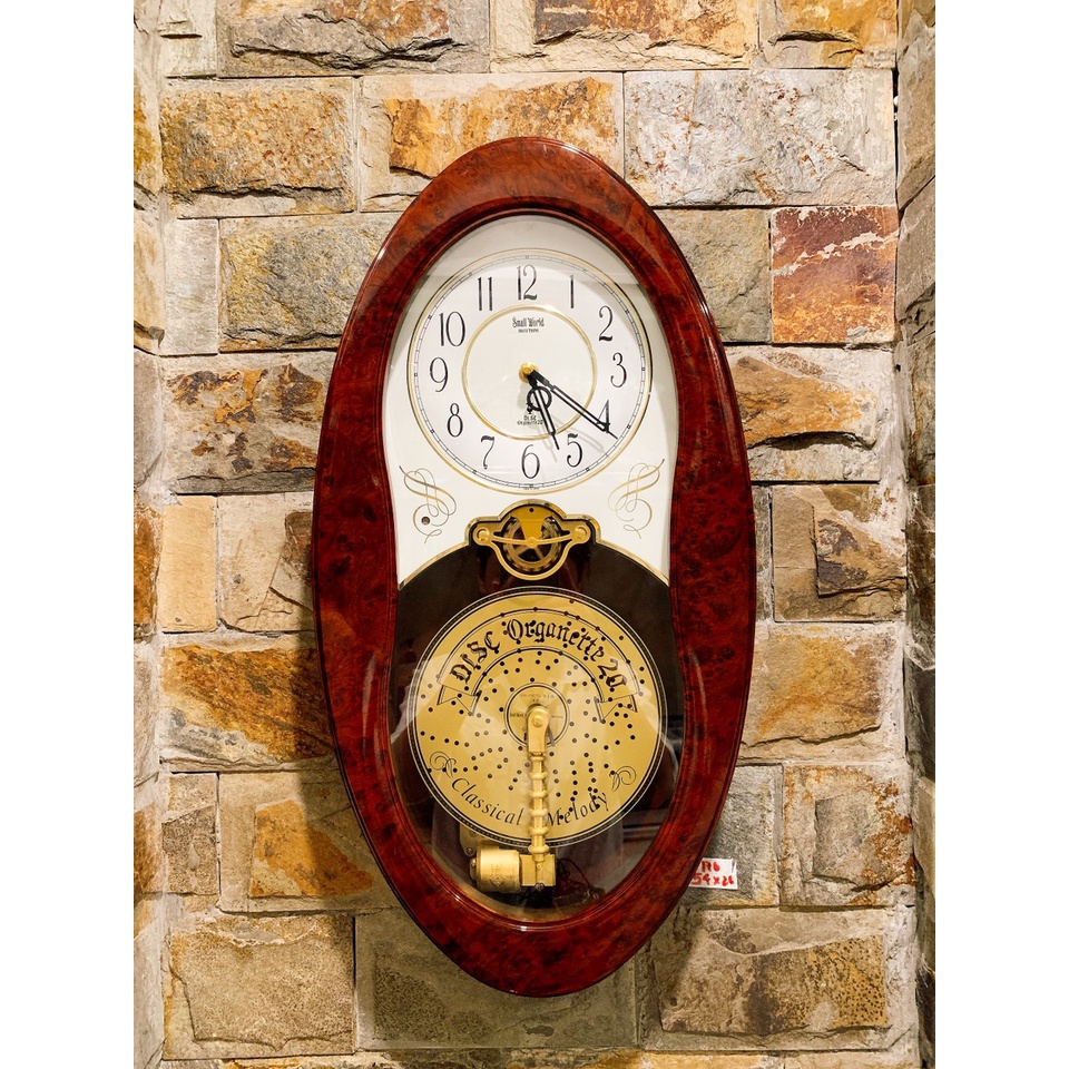 Đồng hồ treo tường Small World Nhật nội địa