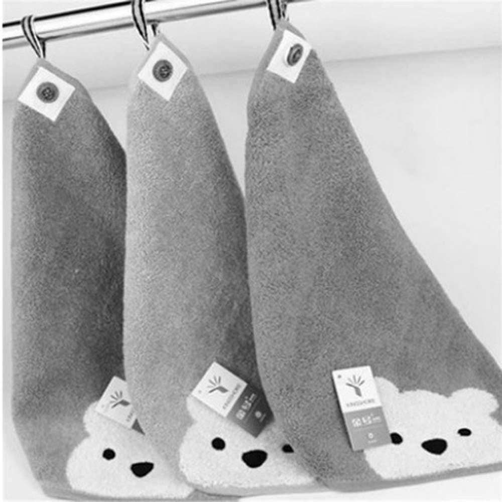 Khăn Lau Mặt Vải Cotton Họa Tiết Gấu Hoạt Hình Lấp Lánh Thoải Mái Cho Bé