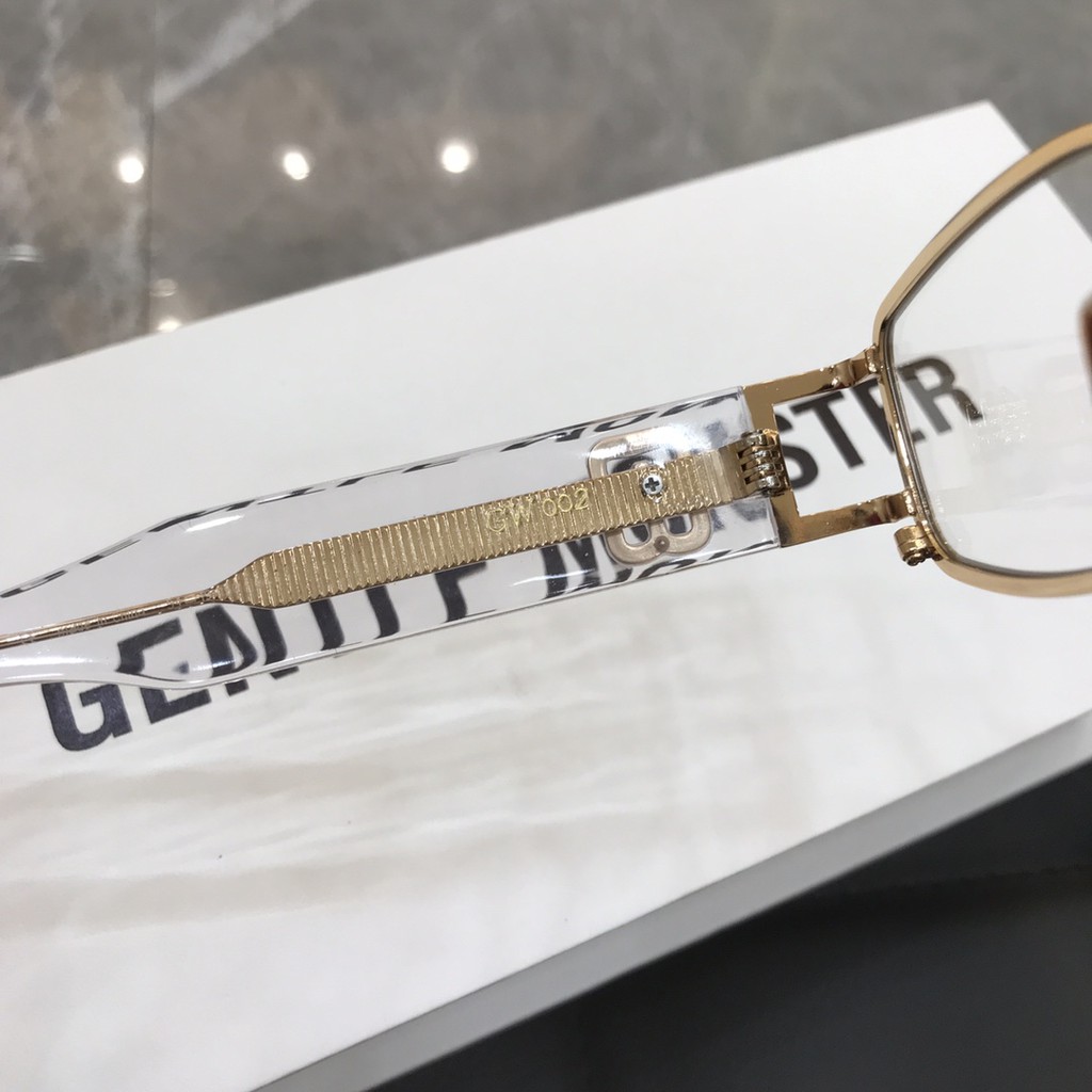 Kính gọng kim loại hình chữ nhật GW 002 03 - GM