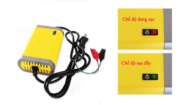 Bộ Sạc Ắc Quy Xe Máy 12V Thông Minh Tự Ngắt Đa Năng