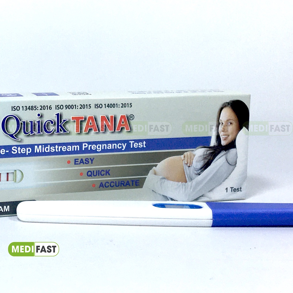 Bút thử thai Quicktana - Test trực tiếp không cần cốc nghiệm, có nắp đậy bảo quản sau khi test - giao hàng che tên