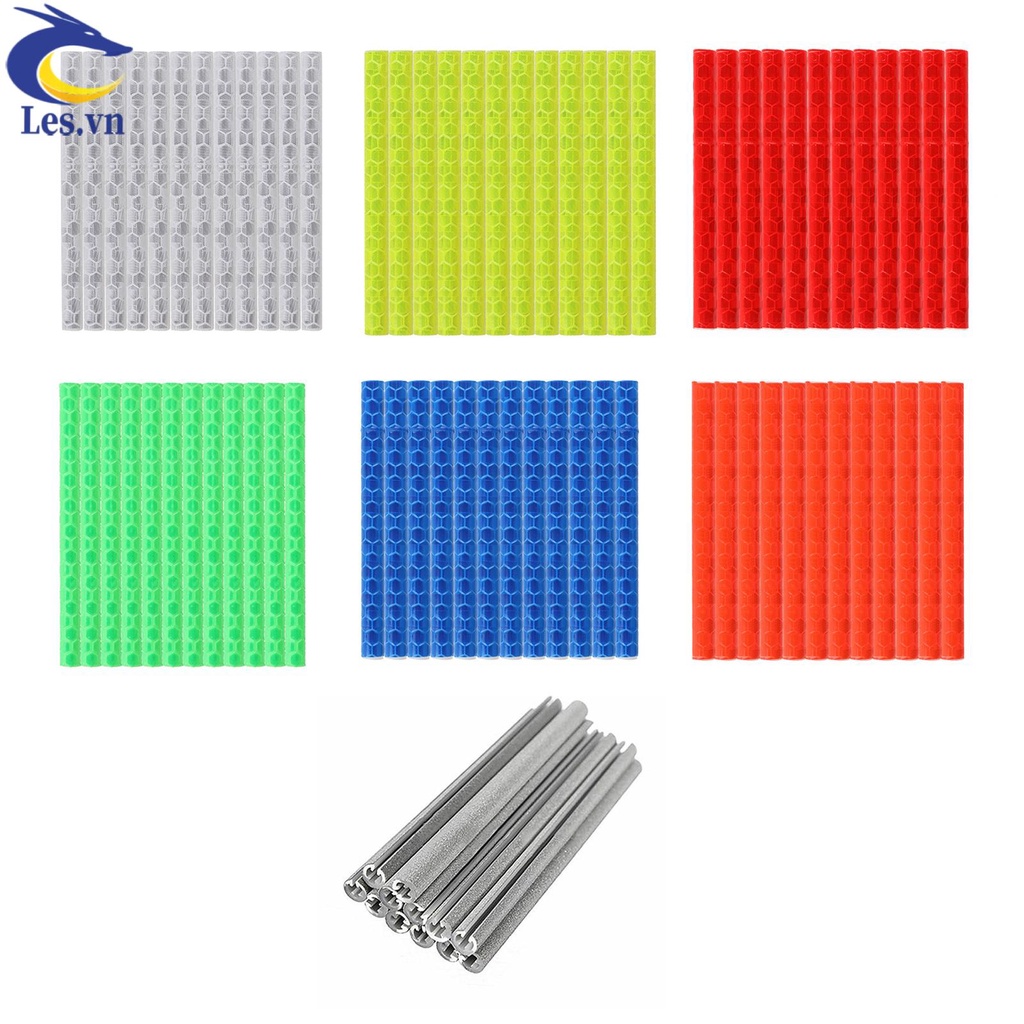 Bộ 12 Ống Phản Quang Gắn Căm Xe Đạp