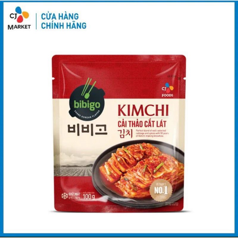 KIM CHI CẢI THẢO CẮT LÁT BIBIGO 100GR/ 500GR