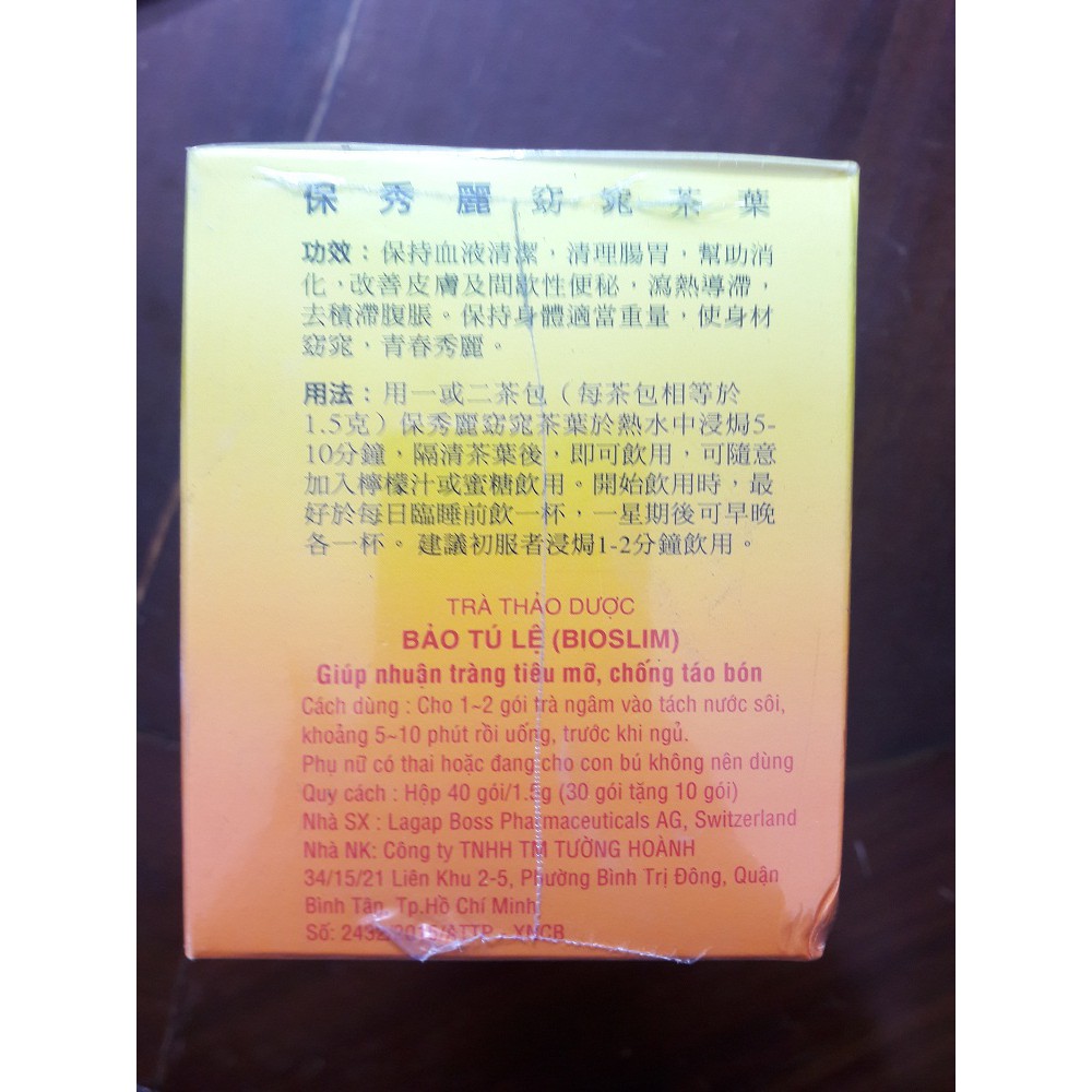 BIOSLIM Trà Bảo tú lệ hỗ trợ giảm cân | BigBuy360 - bigbuy360.vn