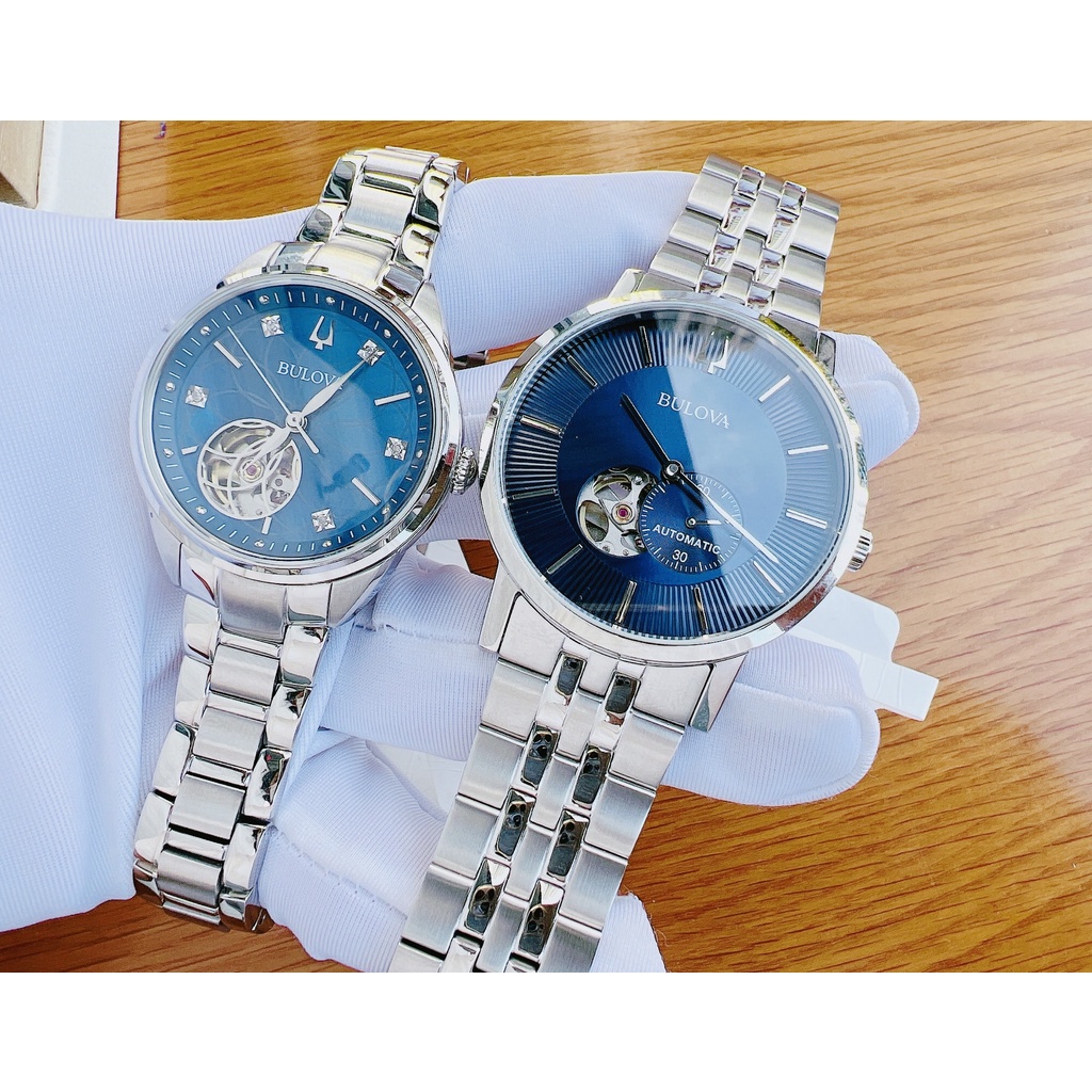 Đồng hồ đôi nam nữ dây thép Bulova 96P191 Và 96A247 thumbnail