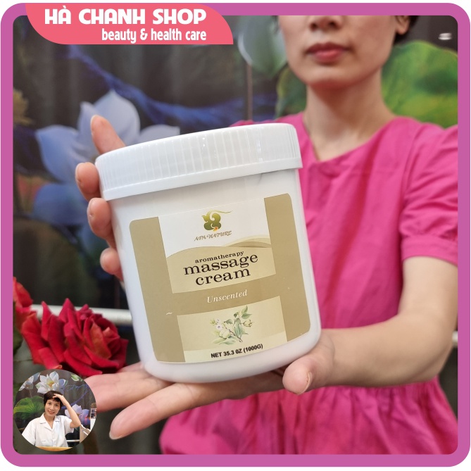 Kem Massage Mặt APA Nature - Aromatherapy Massage Cream Mát Xa Mặt Chiết Xuất Lô Hội Cấp Ẩm Dưỡng Da Size Lớn 1000gr