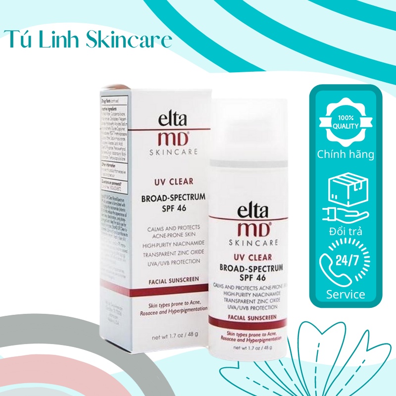 Kem chống nắng Elta MD SPF 46- dành cho da Mụn, giảm thâm, phục hồi da sau Mụn