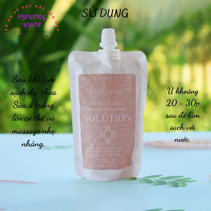 Sữa Ủ Trắng 💯 CHÍNH HÃNG HÀN QUỐC 💯 Ủ Trắng Body Solution giúp dưỡng trắng mịn mà không bào mòn da, loại bỏ các hắc tố | BigBuy360 - bigbuy360.vn