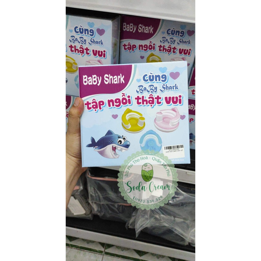 Ghế hơi tập ngồi chính hãng Baby Shark