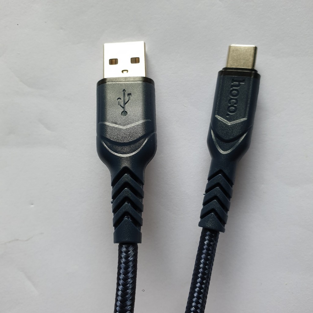 Dây sạc 3A Hoco X59 chân Type - C, cáp sạch nhanh Hoco X59 Type C – 1m dù siêu bền cho Android 3 màu