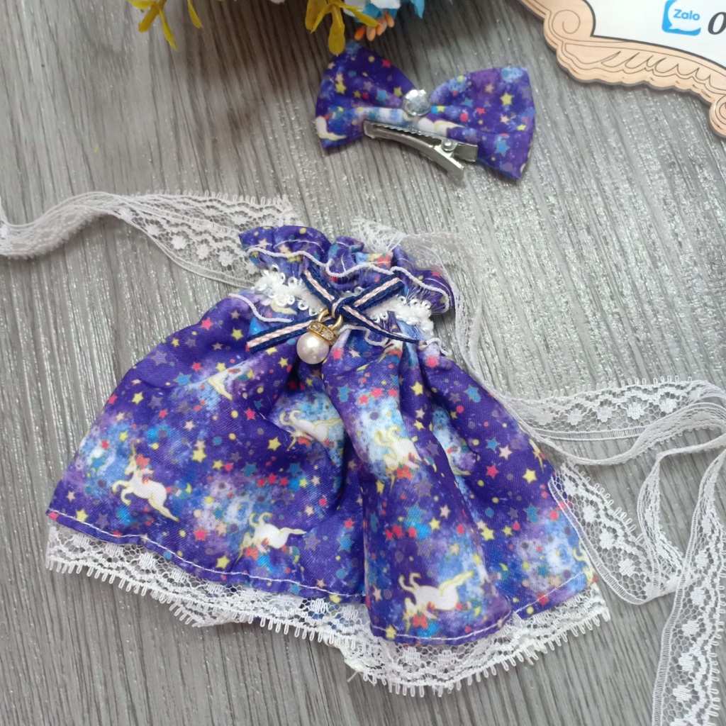 Quần áo và váy cho búp bê anime loại chibi cao 23cm