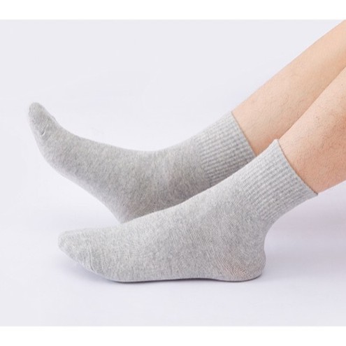 Tất nam cổ cao COMBO 10 ĐÔI vớ nam cotton thoáng mát, khử mùi hiệu quả TAT03