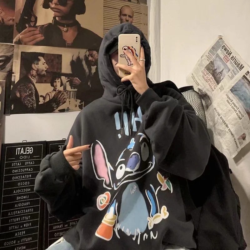 Áo hoodie dáng rộng in họa tiết cỡ M-2XL cao cấp thời trang cho nam | BigBuy360 - bigbuy360.vn