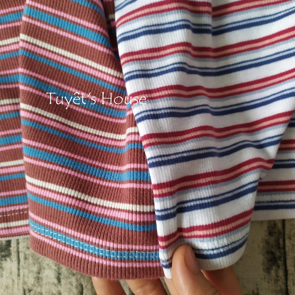 ÁO DÂY NGANG CROPTOP SỌC CHẤT GÂN MỀM TUYẾT'S HOUSE