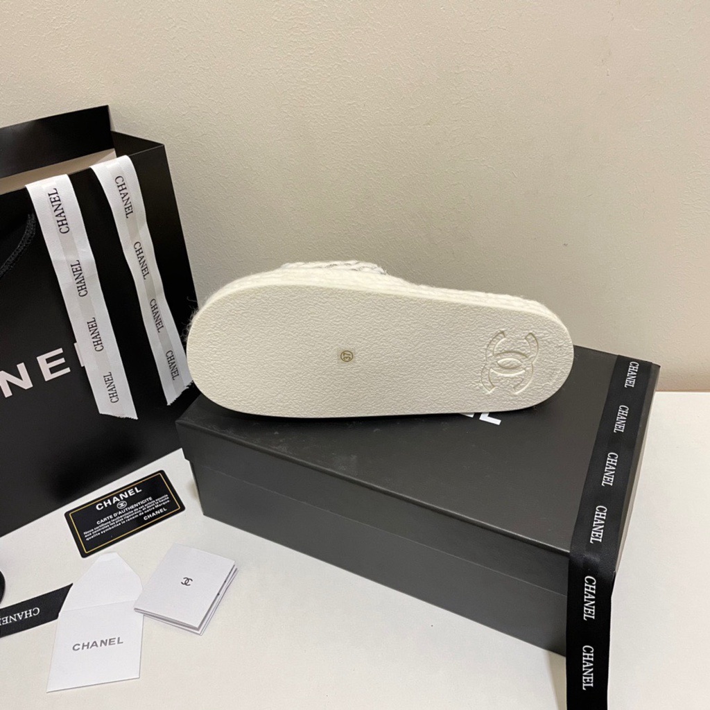Dép Nữ Chànell Thời Trang Trắng Đen QC Cao Cấp Hộp Tag Bill TRINH LÊ SHOP GIÀY DÉP