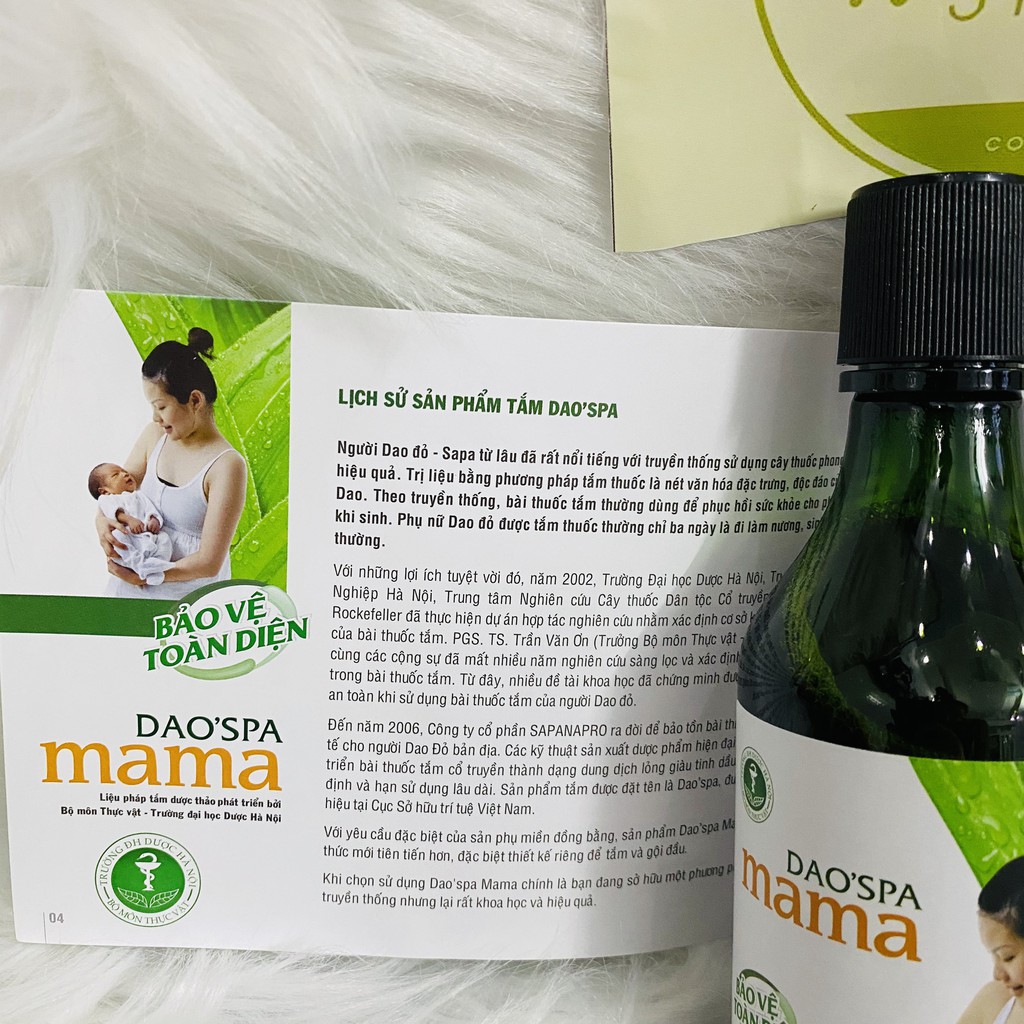 [GIÁ TỐT] Combo 3 chai Nước tắm Dao Spa Mama