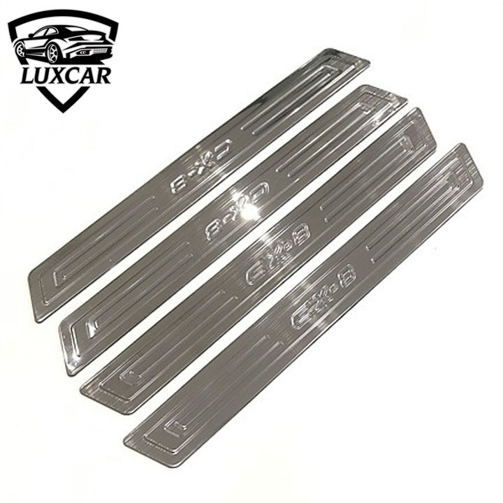 Ốp bậc cửa xe MAZDA CX8 - Chất liệu INOX, TITAN cao cấp LUXCAR