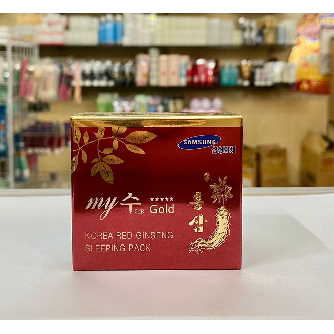 Kem dưỡng trắng chiết suất nhân sâm My Gold Korea Red Ginseng Sleeping Cream 50ml (Ban ĐÊM)