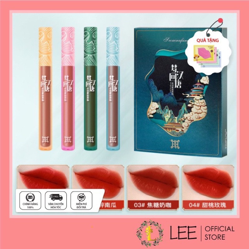 Set son kem lì 4 thỏi LECAINUFANG