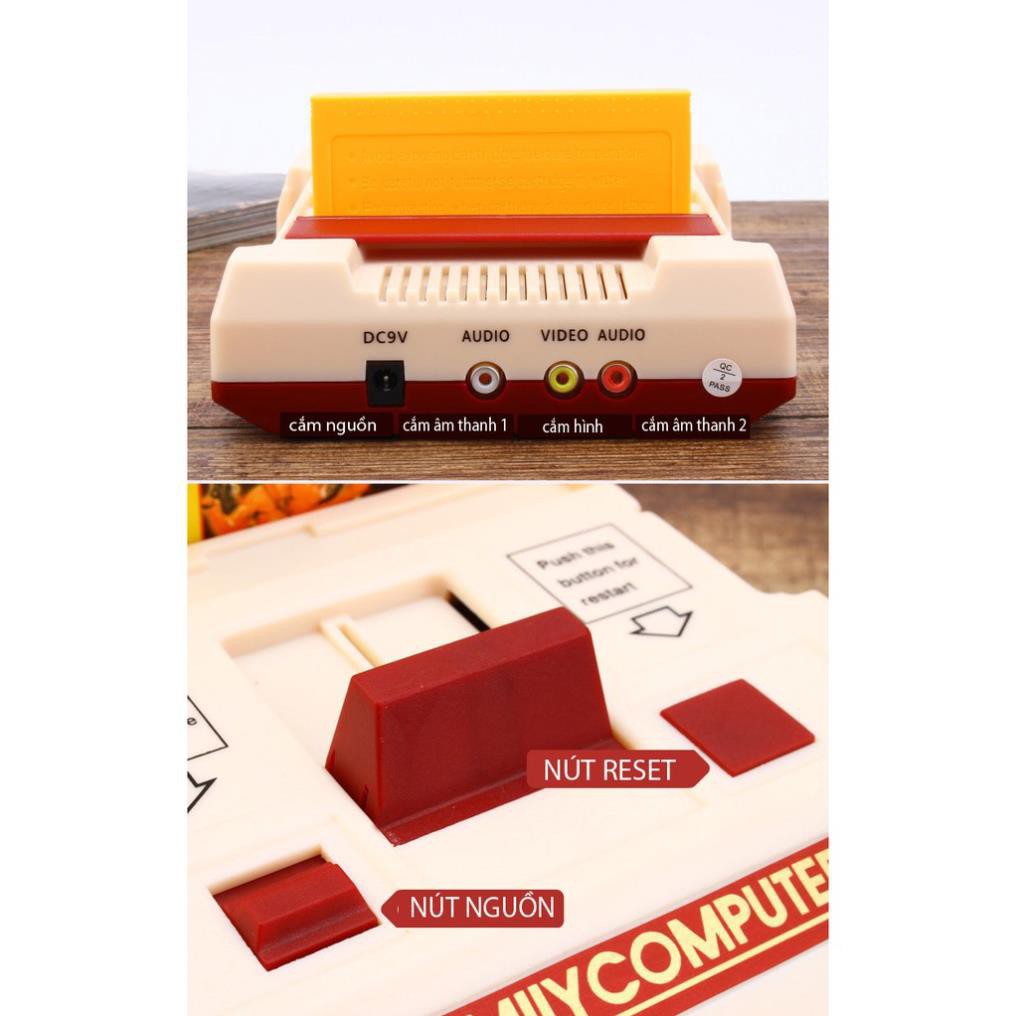 Máy game FC Compact có chơi game hơn 500 trò chơi không lập lại trong máy + Băng 132 trò