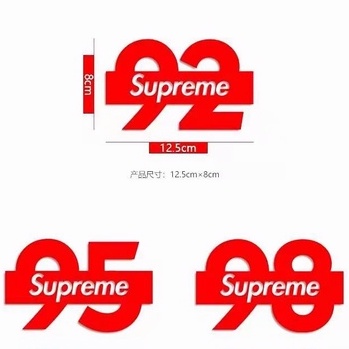 Miếng Dán Trang Trí Nắp Bình Xăng Xe Hơi In Chữ Supreme Cá Tính